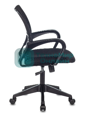 Кресло Бюрократ CH-695N/BLACK черный, сетка, 120 кг, механизм качания