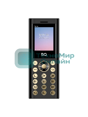 Мобильный телефон BQ 1858 Barrel черный/золотистый