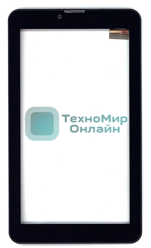 Сенсорное стекло (тачскрин) для Irbis, TZ54, черное с рамкой