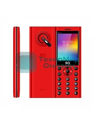 Мобильный телефон BQ 2458 Barrel L красный/черный