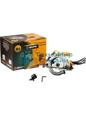 Циркулярная пила (дисковая) Вихрь ДП-160/1200 1200Вт (ручная)