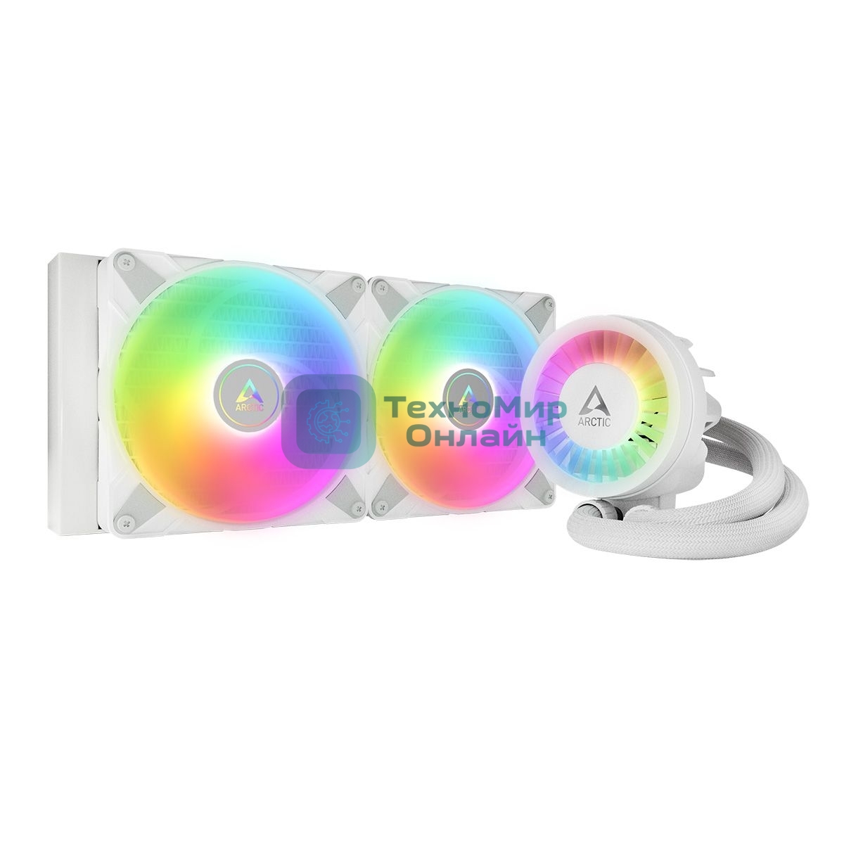 Система жидкостного охлаждения Arctic Liquid Freezer III 280 белый, 140 мм, алюминий/медь, 2800 об/мин, 26 дБ, 4 pin, 260 Вт