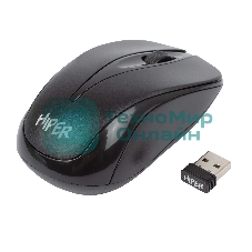 Мышь беспроводная HIPER HOMW-061 черный, 1000 dpi, радиоканал, USB, кнопки - 3