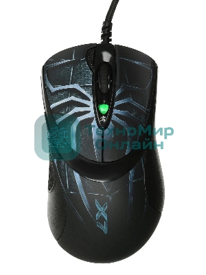 Мышь проводная A4Tech XL-747H синий, 3600 dpi, USB, кнопки - 7