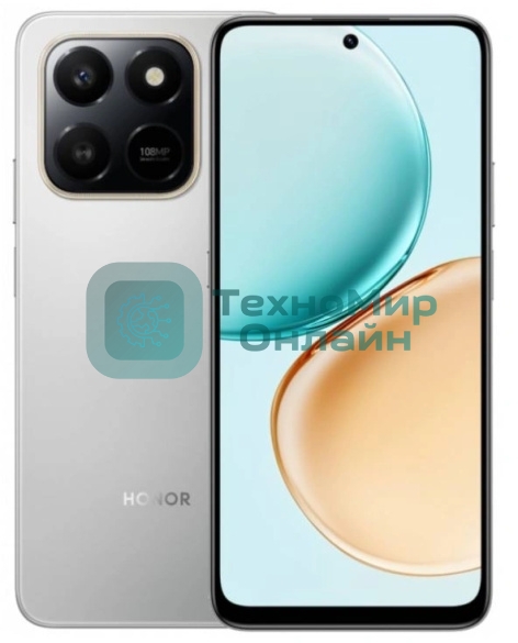 Смартфон HONOR X7d 8/256Gb серебряный