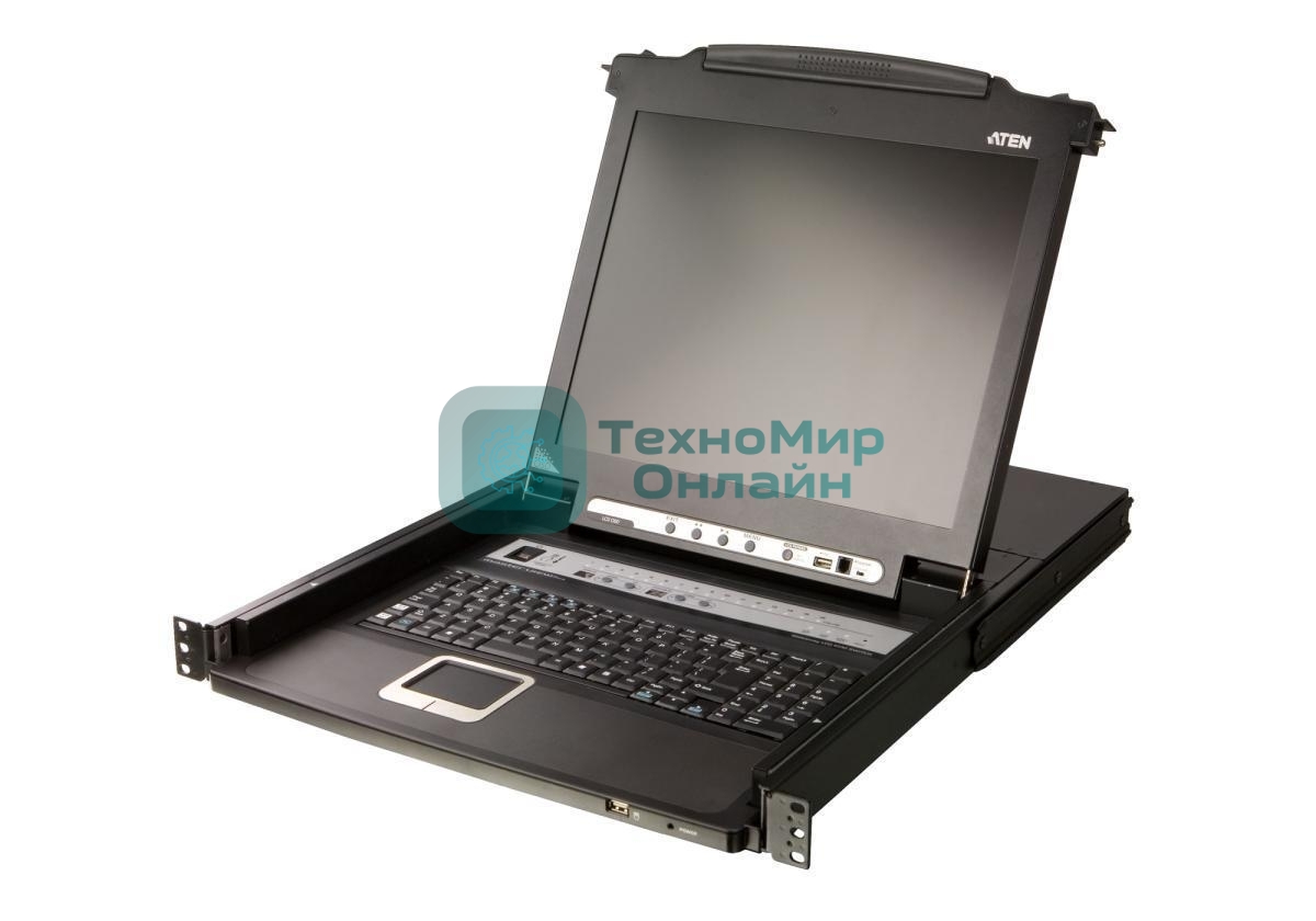 Портовый переключатель 16 с KVM консолью ATEN 16-Port PS/2-USB VGA Single Rail 17.3