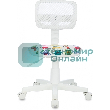 Кресло Бюрократ CH-W299 белый, сетка, 120 кг