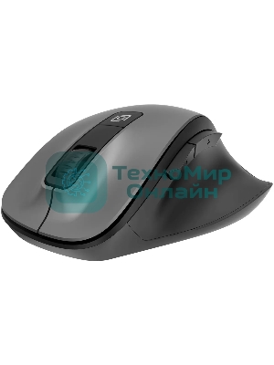 Мышь беспроводная Oklick 504MW черный/серый, 1600 dpi, радиоканал, USB, кнопки - 6