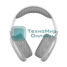 Беспроводные/проводные наушники QUMO Emotion BT 0090 серебро, накладные, Bluetooth + проводной, до 10 ч