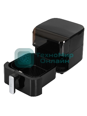 Аэрогриль BQ GR2001 черный, 1500 Вт, 4 л, сенсор, 8 программ