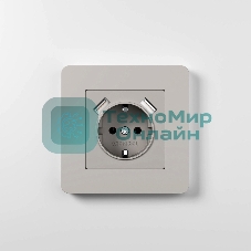 Рамка на 1 пост WERKEL Split (дымчатый/белый, soft-touch) W0013067