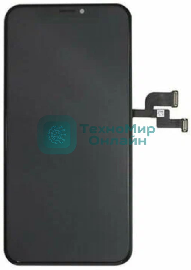 Дисплей Amperin для Apple iPhone XS в сборе с тачскрином (Soft Oled), черный