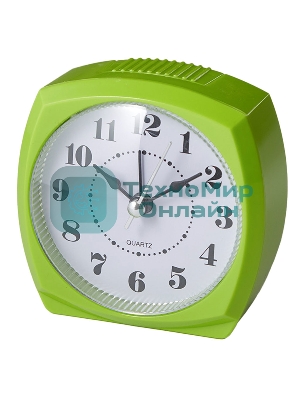 Будильник DELTA DT8-0007 8.5x4.6x8.6 см (салатный)