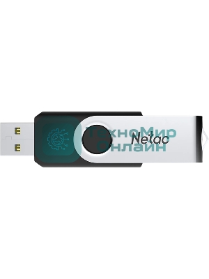 Флешка USB Netac U505 (NT03U505N-016G-32BK), 16Gb, USB3.0, R/W 110/45, черный/серебристый