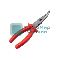 Длинногубцы Matrix 17496 econom 200 мм, изогнутые, шлифованные пластмассовые рукоятки