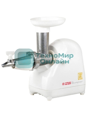 Мясорубка электрическая Белвар КЭМ-36/220-4-34 белый, 1000 Вт, 0.6 кг/мин, реверс, насадки - 5