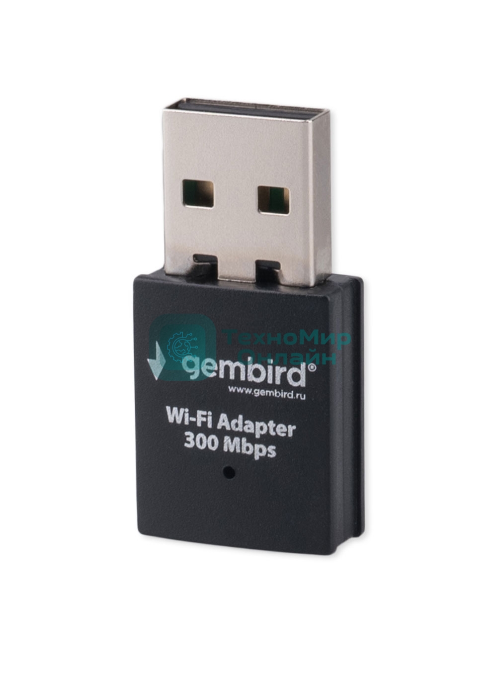 Сетевой адаптер Wi-Fi Gembird WNP-UA-005 300Мбит, USB, 802.11b/g/n