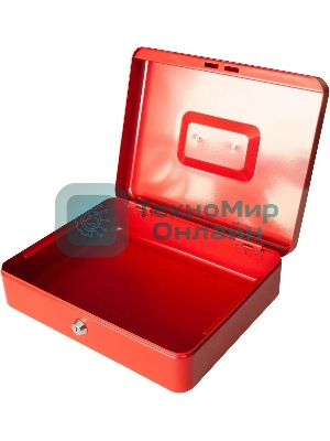 Ящик для денег Silwerhof 90x300x240 красный сталь