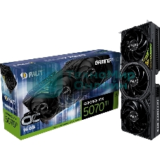 Видеокарта Palit NVIDIA GeForce RTX 5070 Ti GamingPro OC 16Gb PCI-E 256bit GDDR7 2295/30000 HDMIx1 DPx3 HDCP Ret