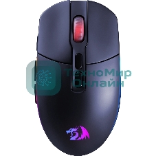 Мышь беспроводная Redragon 2.4G,проводная игровая 7+кн.колесо 10000dpi RGb черный Invader Pro