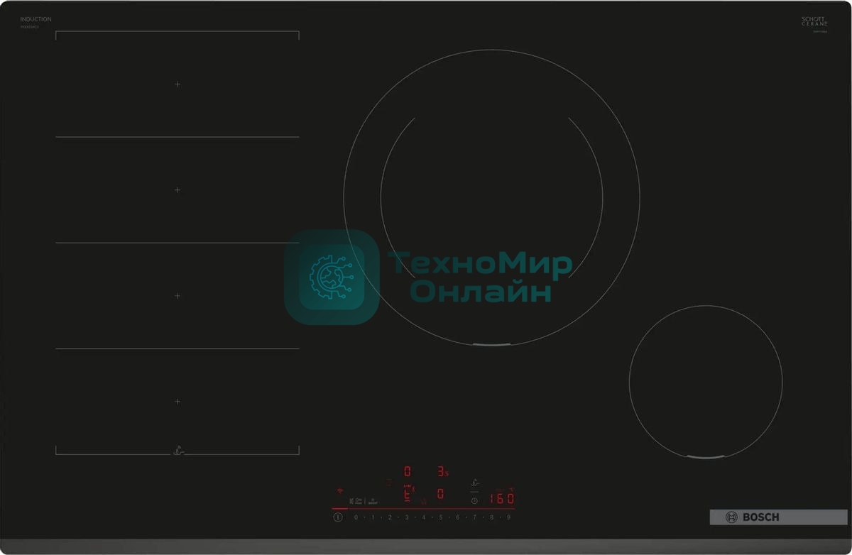 Индукционная варочная панель Bosch PXE831HC1E черный