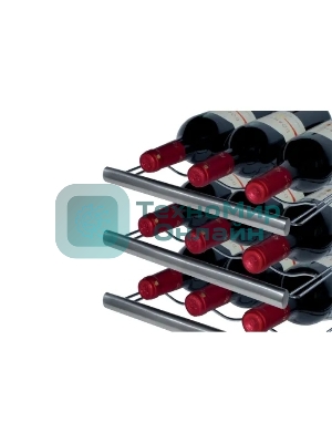 Винный шкаф CASO WineDuett Touch 12 серебристый, 33 л, 2 отсека, 12 бут., класс B