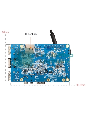 Микрокомпьютер Orange PI 3 2Gb + 8Gb EMMC, Android 7, с кабелем питания. (44286)