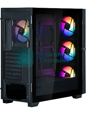 Компьютерный корпус ZALMAN S5 NEO, ATX, черный, WINDOW, 2xCOMBO (3.5