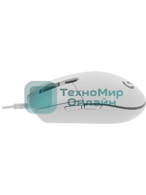 Мышь проводная Logitech G102 LIGHTSYNC белый, 8000 dpi, USB, кнопки - 6