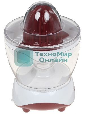 Соковыжималка Scarlett SC-JE50C06 белый/коричневый, цитрусовая, 25 Вт, 700 мл, механическое