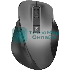 Мышь беспроводная Oklick 504MW черный/серый, 1600 dpi, радиоканал, USB, кнопки - 6