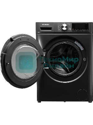 Стиральная машина Hyundai WFD8401 темно-серый, загрузка фронтальная 8кг, 1400 об/мин., класс: B