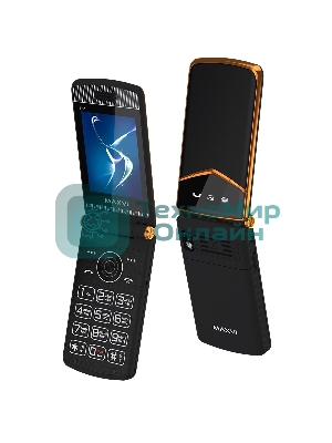 Мобильный телефон Maxvi E11 черный/золотистый