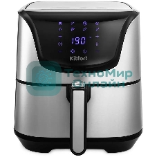 Аэрогриль Kitfort КТ-2232 серебристый, 1700 Вт, 5.4 л, сенсор, 8 программ