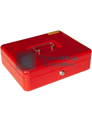 Ящик для денег Silwerhof 90x300x240 красный сталь