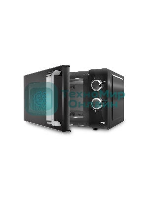 Микроволновая печь Centek CT-1570 черный, 23 л, 900 Вт, переключатели - поворотный механизм