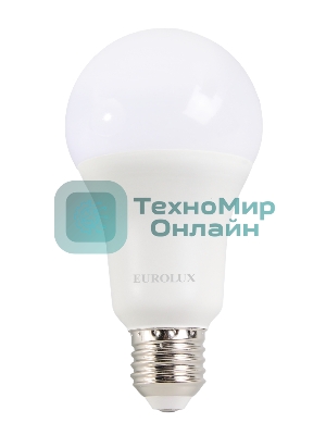 Лампа светодиодная EUROLUX LL-E-A70-20W-230-6K-E27 груша
