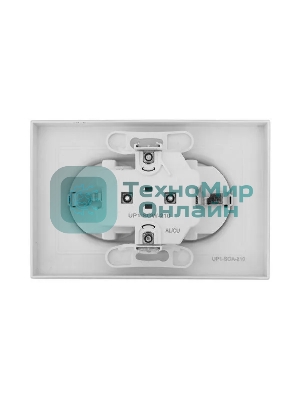Розетка 2-м EKF UP1-SOA-210 СП Эпика 16А с заземл. без защ. шторок с рамкой механизм алюм.