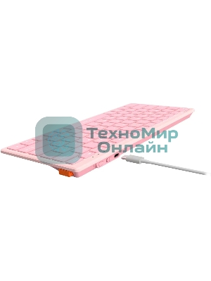Клавиатура A4Tech FBX51C беспроводная, Bluetooth, радиоканал розовый