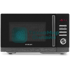 Микроволновая печь Hyundai HYM-D3012 черный, 25 л, 800 Вт, переключатели - кнопки, поворотный механизм