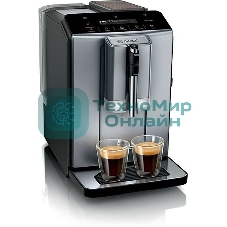Кофемашина Bosch TIE20504 серебристый/черный, исп. кофе - зерновой, 1.4 л, 1300 Вт, 15 Бар.