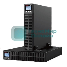 Источник бесперебойного питания (ИБП) Crusader Stabline RTIO-1000VA (1000Ва, 900Вт, 8xIEC320, LCD, USB type-B, 2xRJ45, чистая синусоида)