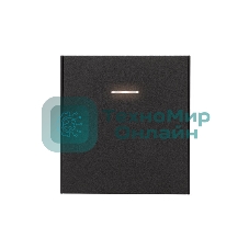 Выключатель Kranz STRONG 1 кл с подсветкой 10А с/у антрацит