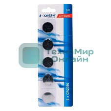 Батарейки литиевые Gembird Gb-CR2016-5B, тип CR2016, 5шт, блистер