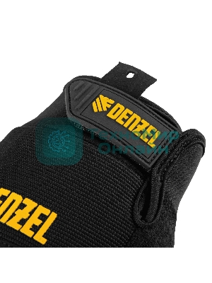 Перчатки универсальные Denzel усиленные, с защитными накладками, размер 9