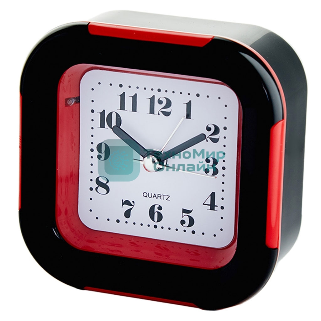 Будильник DELTA DT8-0015 9.2x4.4x9.4 см (красный)