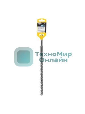 Бур по бетону Denzel цельная крестовая пластина, 14x315 мм, SDS PLUS