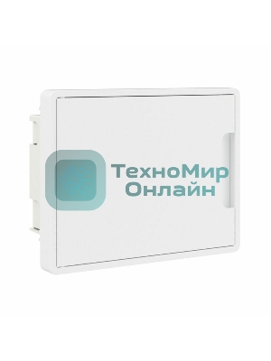 Щиток встраиваемый FRAME DKC F08B1WW 8мод. с бел. дверцей с 2 шинами PEN на 6 и 8 отверст. белый