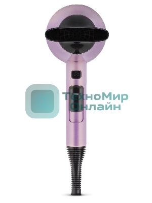 Фен Vitek VT-8224 фиолетовый/черный, 2100 Вт, ионизация