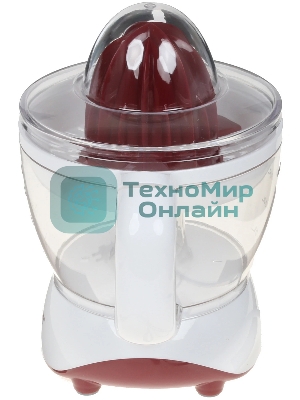 Соковыжималка Scarlett SC-JE50C06 белый/коричневый, цитрусовая, 25 Вт, 700 мл, механическое